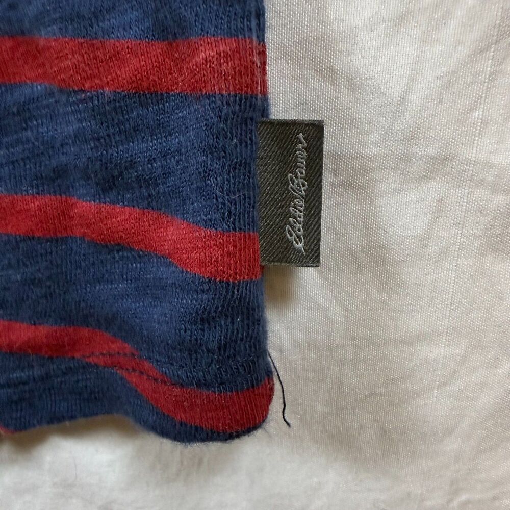 Eddie Bauer Outdoor Navy Red Striped Raglan Sleeve T-Shirt Dress Size M - Picture 5 of 7